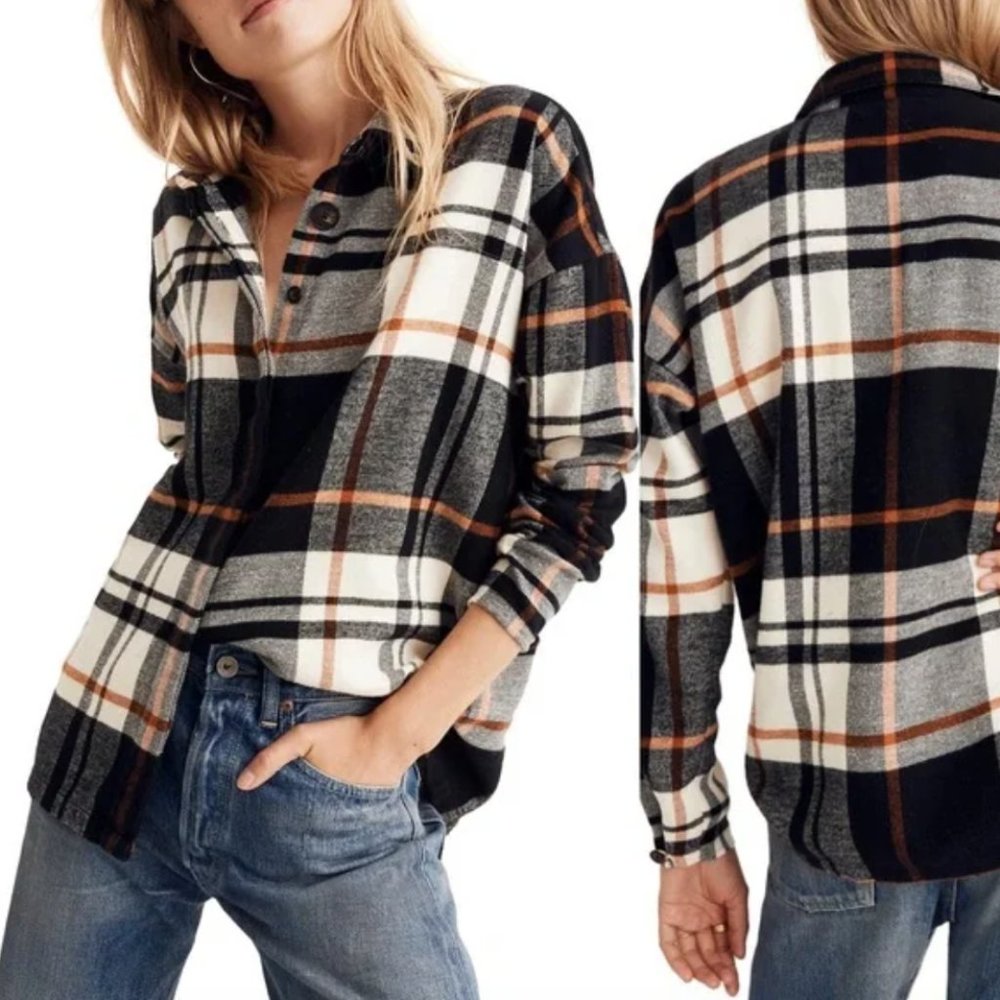 Madewell Bromley Thick Plaid Flannel Shirt
